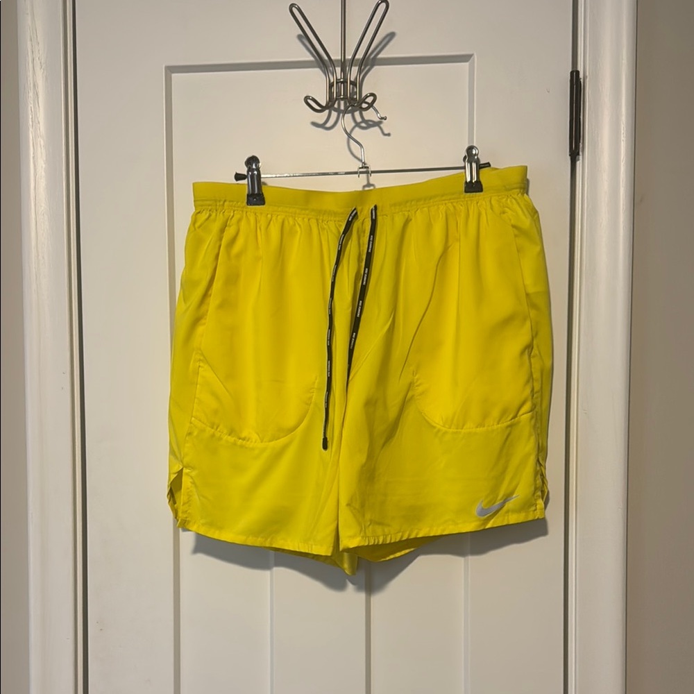 Nike Yellow Athletic Shorts